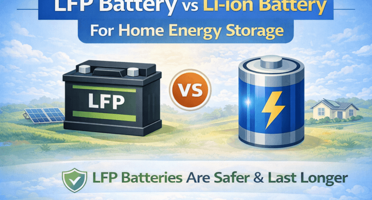 LFP Battery vs Li-ion Battery for Home Energy Storage