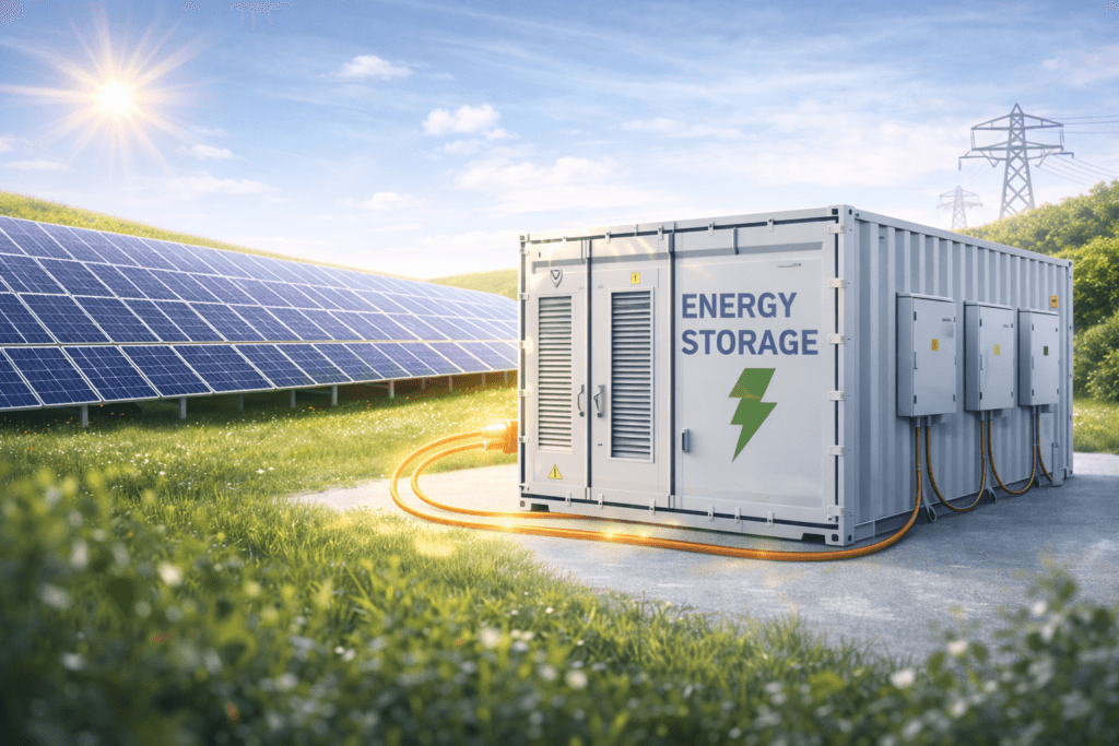 bess-reducing-energy-clipping - F2C Deals Battery energy storage system storing excess solar energy to reduce clipping
